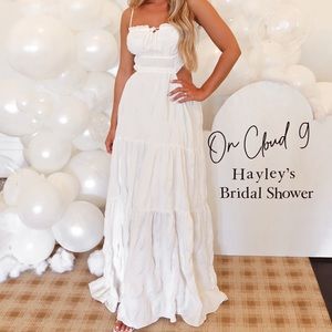 12th tribe elegant sun dress Palio white